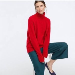 JCrew turtleneck - red